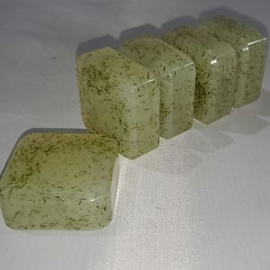 Olive Rosemint Soap Bar - Olive Oil, Peppermint, Rosemary, Dill - 4 Bar Pack